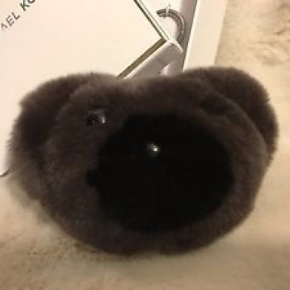 Michael kors Teddy bear fur keychain